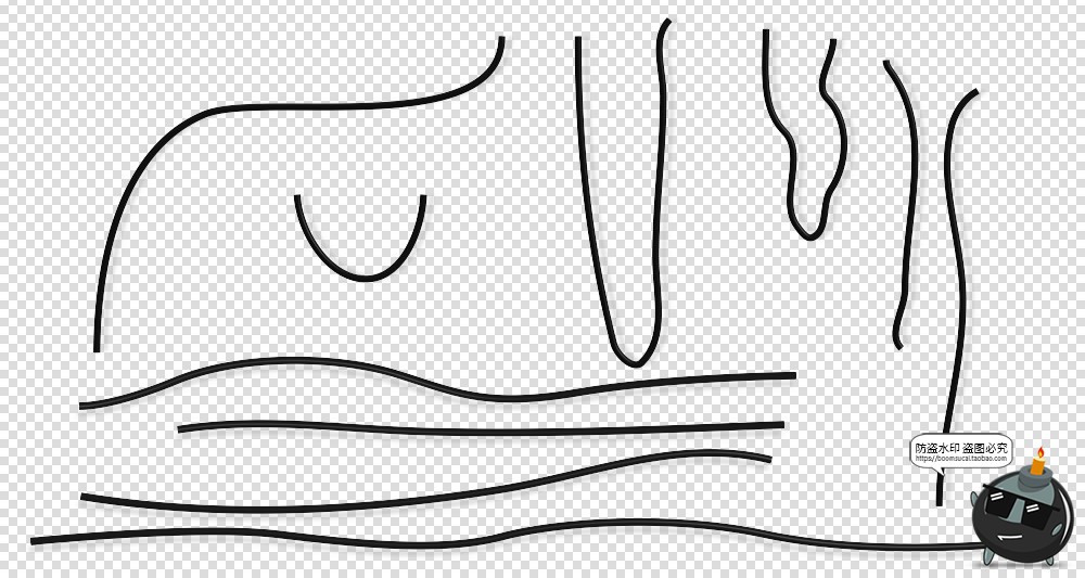 悬空电线杆电线电缆背景线创意PNG场景TIF免抠格式PS后期合成素材-设计猿