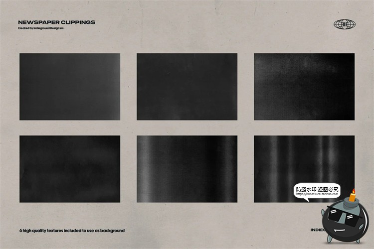 复古做旧撕裂折痕破碎欧美老报纸裁剪碎片拼贴剪切画PNG免抠素材-设计猿