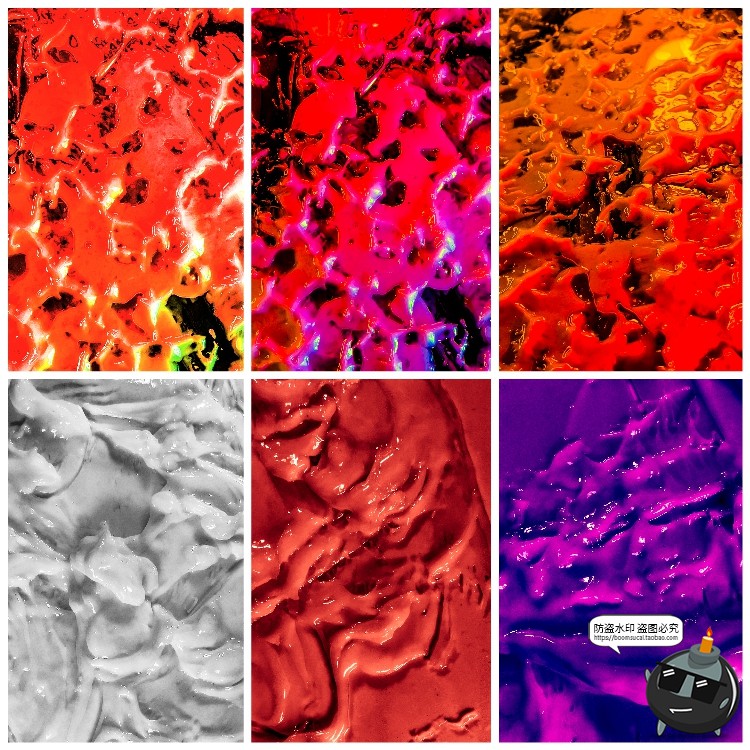 未来迷幻抽象流体液体光泽油漆奶油塑料表面纹理背景图片JPG素材-设计猿