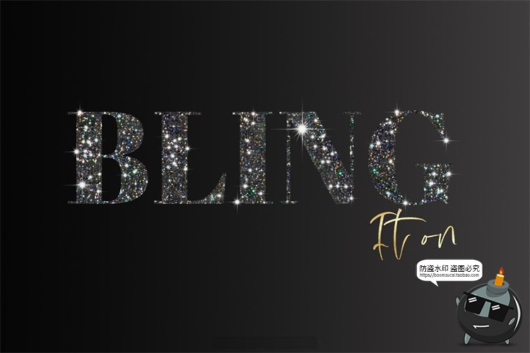 钻石碎钻宝石闪闪发光水晶艺术PS样式ASL格式JPG背景图片PS素材-设计猿