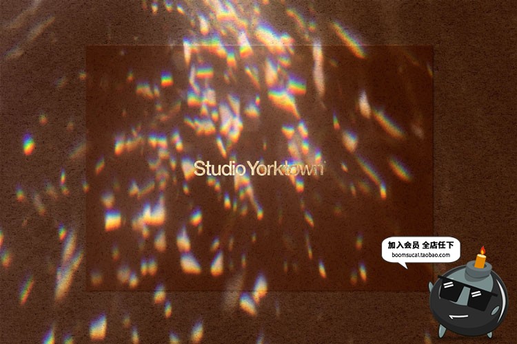 图片[4]-炫彩棱镜折射光效碎光影玻璃水晶彩虹光斑JPG叠加PS笔刷合成素材-设计猿