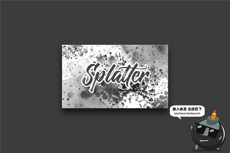 黑色泼墨斑点晕染散水彩肌理纹理背景JPG图片后期合成设计素材-设计猿