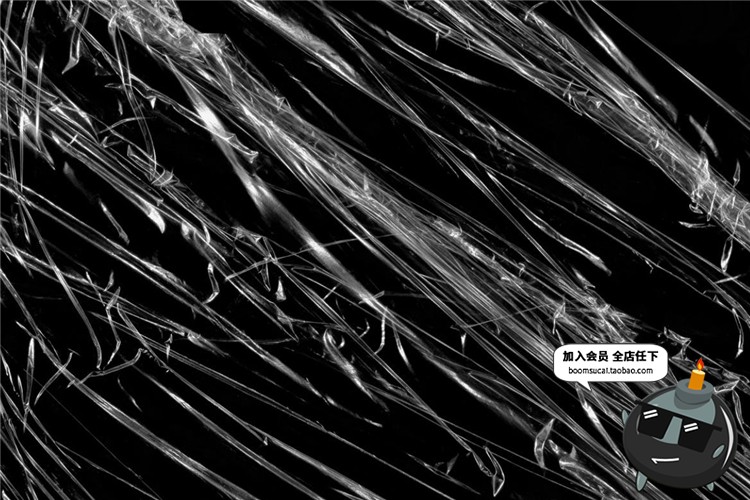 图片[5]-30款塑料透明薄膜保鲜膜褶皱特效纹理后期PS图案abr笔刷设计素材-设计猿