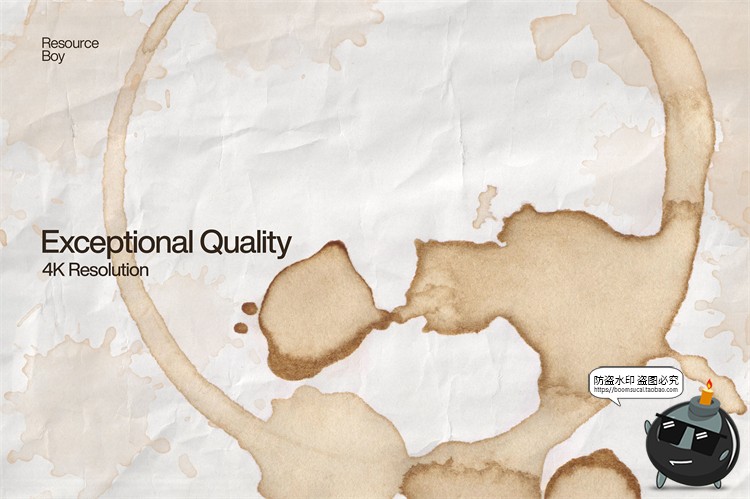 图片[2]-咖啡污渍水印水渍液体晕染渗透复古肮脏做旧PS笔刷ABR格式PS素材-设计猿