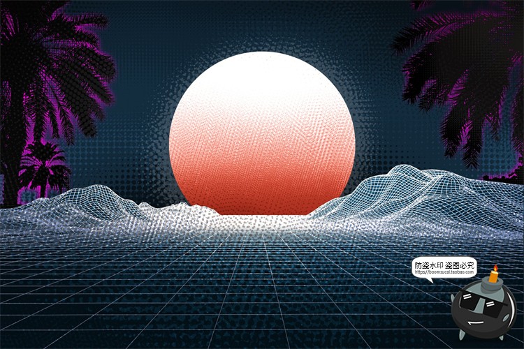 图片[5]-复古80年代半色调点阵做旧颗粒Brush笔触PS笔刷画笔ABR格式素材-设计猿