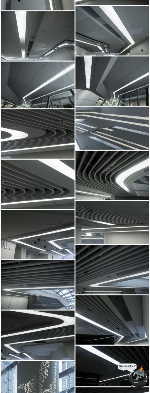 未来科幻设计感室内建筑走廊楼梯参考场景后期合成JPG图片素材-设计猿