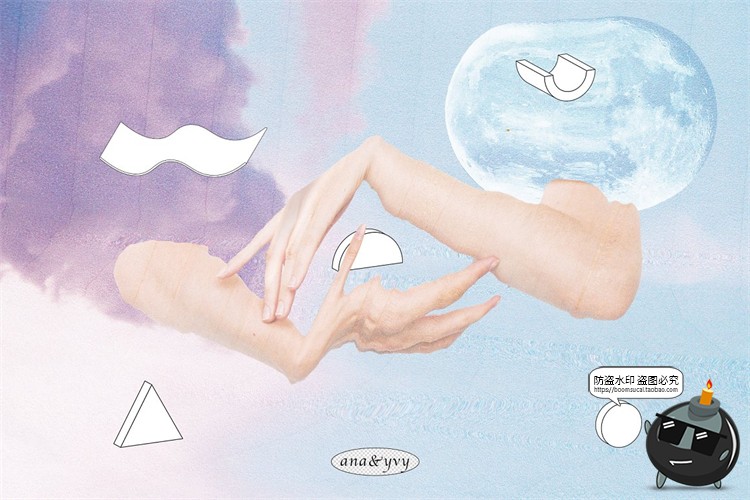 迷幻专题剪贴画 复古90年代酸性扭曲艺术PNG免抠装饰AI矢量素材-设计猿