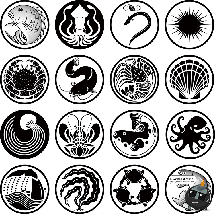 日式漫画边框标题框标签问答对话框背景元素PNG免抠AI矢量素材-设计猿