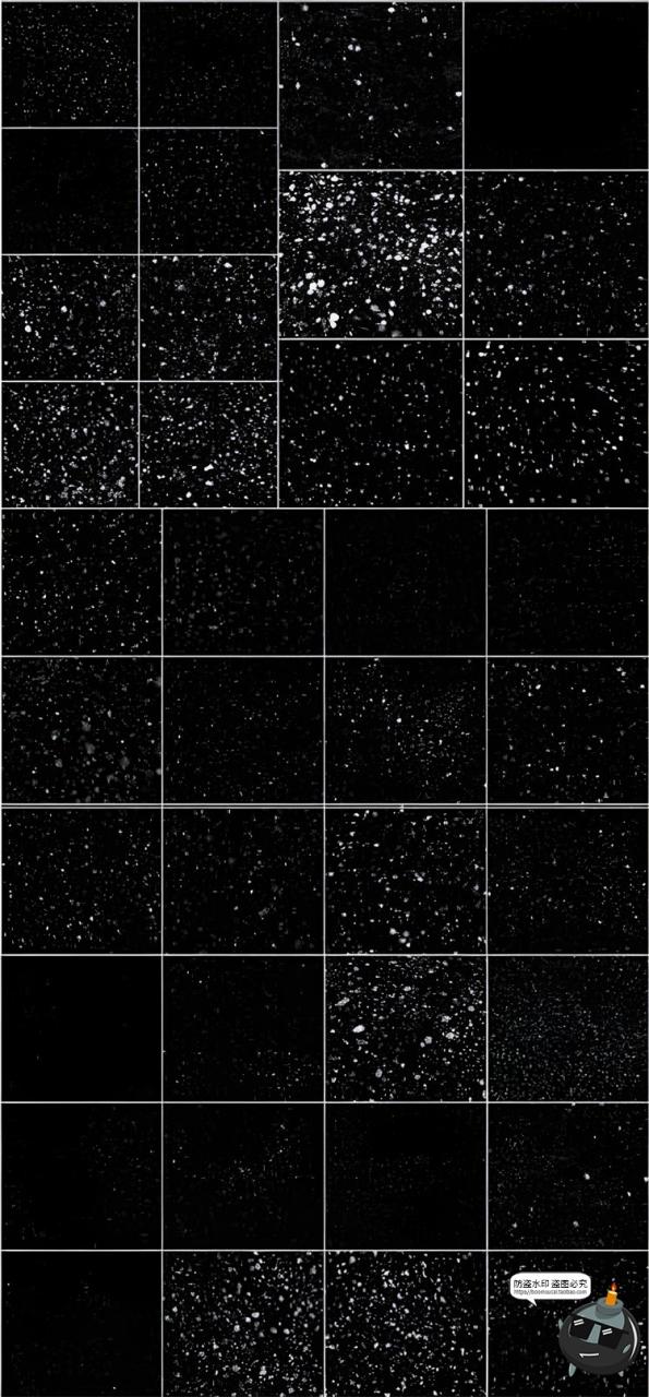图片[2]-雪花飘雪白雪下雪摄影后期合成PS笔刷笔触ABR格式PS Brush素材-设计猿