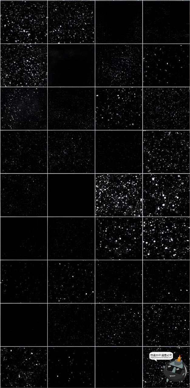 图片[3]-雪花飘雪白雪下雪摄影后期合成PS笔刷笔触ABR格式PS Brush素材-设计猿