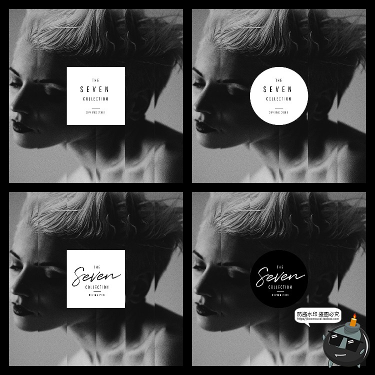 国外个性小众现代艺术抽象媒体展示图片特效PSD模板样机PS素材-设计猿