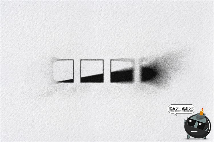 喷涂颗粒感噪点喷漆涂鸦效果logo图形样机素材特效PSD模板PS素材-设计猿