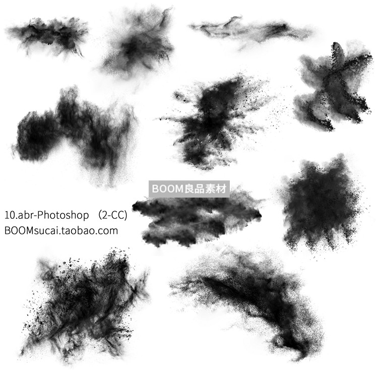 图片[2]-高清粉末粉尘灰尘颗粒效果后期画笔brush笔触abr设计PS笔刷素材-设计猿