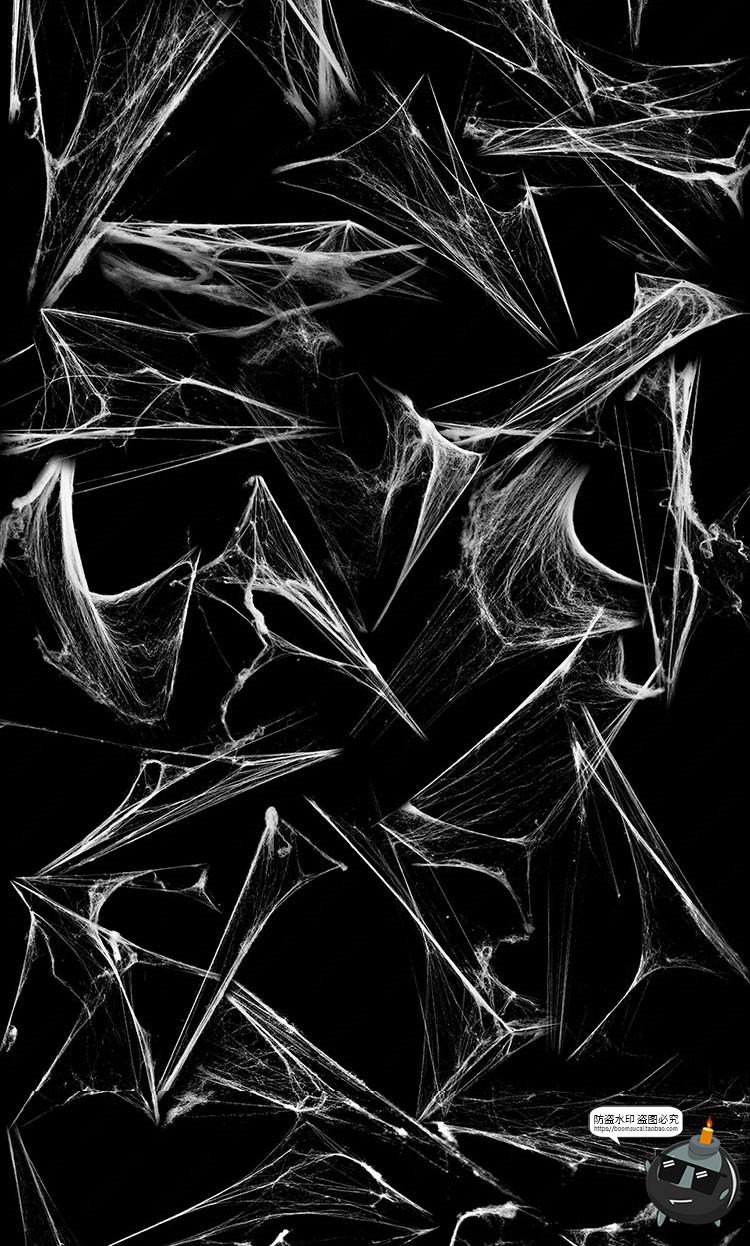 图片[2]-蜘蛛网蜘蛛丝恐怖氛围元素PS笔刷abr格式brush笔触PS后期合成素材-设计猿