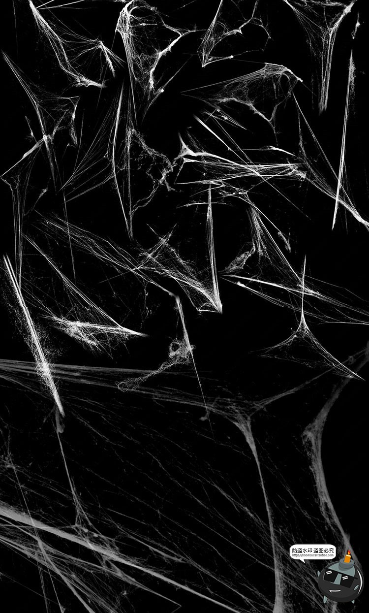 图片[3]-蜘蛛网蜘蛛丝恐怖氛围元素PS笔刷abr格式brush笔触PS后期合成素材-设计猿