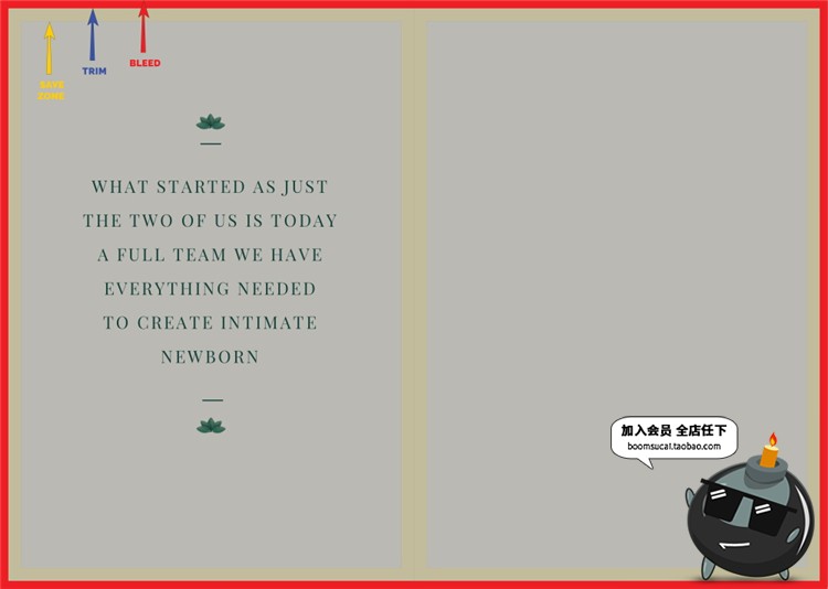 30页新生儿摄影育儿主题杂志画册图文排版AI矢量PSD模板设计素材-设计猿