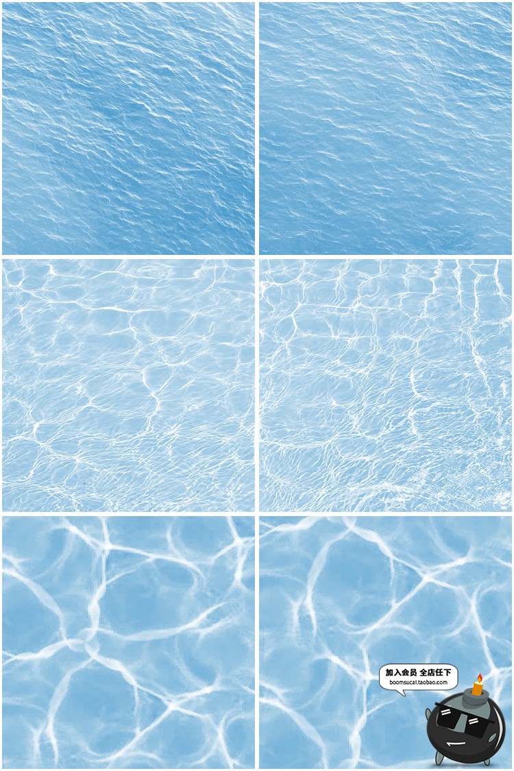 图片[7]-真实海面水面湖面水纹波纹水花浪画笔摄影后期PNG合成PS笔刷素材-设计猿