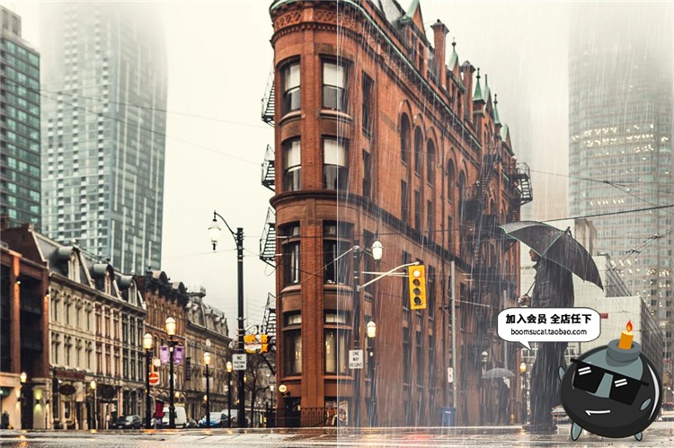 图片[2]-50个雨滴下雨天雨水伤感特效效果照片后期修图abr笔刷PS笔触素材-设计猿