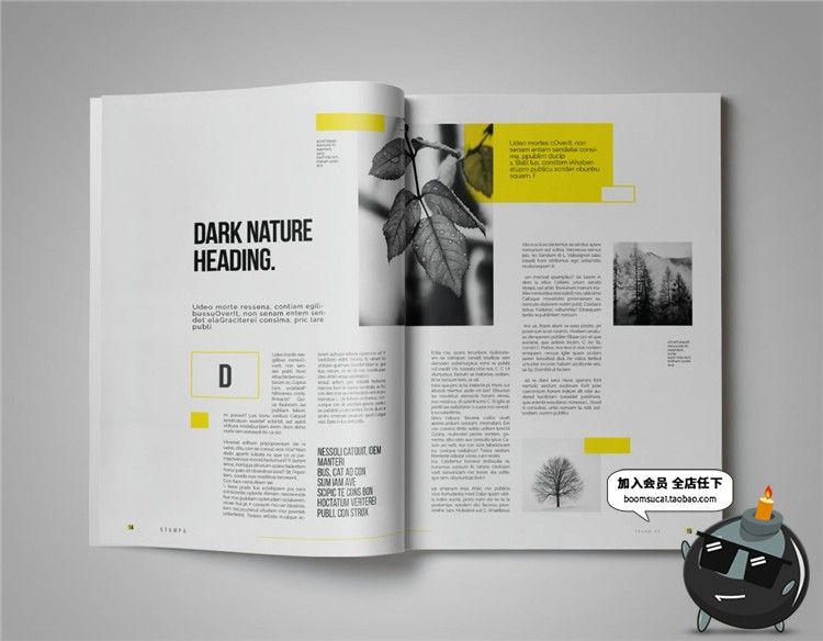 18页品牌手册画册宣传册简约杂志图文排版编排AI矢量模板设计素材-设计猿