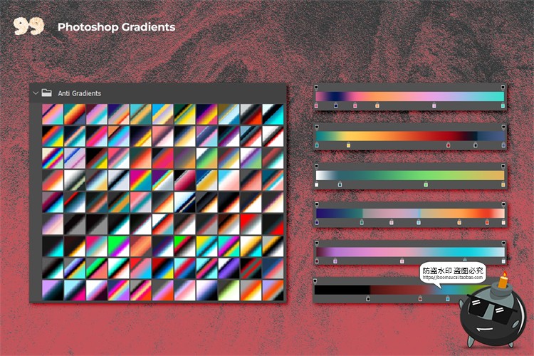 图片[2]-热成像特效潮流复古街头叛逆多彩撞色抽象艺术GRD渐变后期PS素材-设计猿