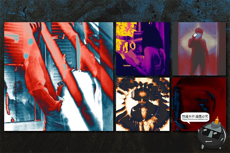 图片[17]-热成像特效潮流复古街头叛逆多彩撞色抽象艺术GRD渐变后期PS素材-设计猿