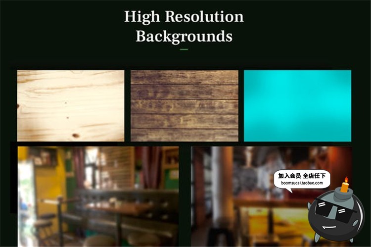 啤酒酒类品牌易拉罐瓶子复古风格包装贴图样机PSD模板PS设计素材-设计猿