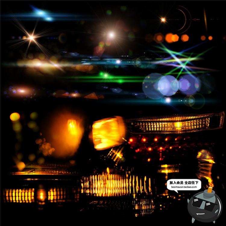 图片[11]-光效光晕光斑高清背景特效平面海报炫光图库PSD模板PNG免扣PS素材-设计猿