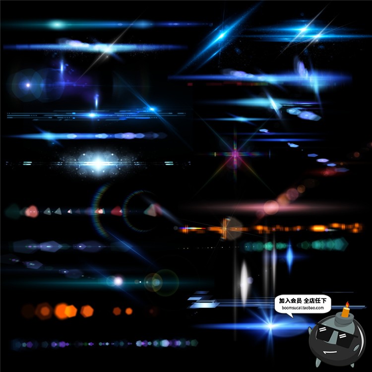 图片[13]-光效光晕光斑高清背景特效平面海报炫光图库PSD模板PNG免扣PS素材-设计猿