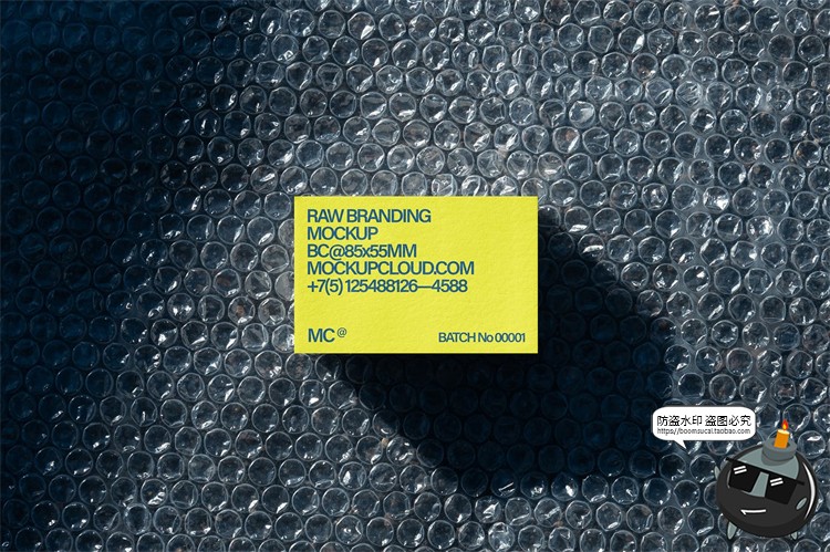 潮流商务名片卡片宣传vi光影阴影场景智能贴图样机PSD模板PS素材-设计猿