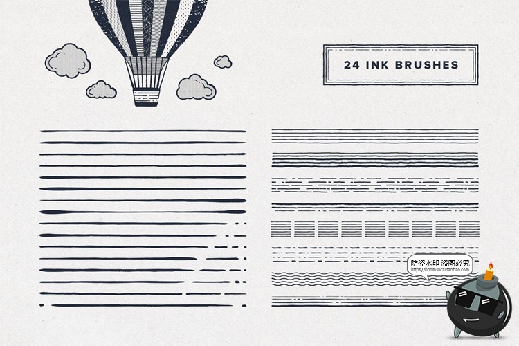 图片[4]-不规则装饰线线条波浪点状虚线分割线小清新风AI矢量笔刷笔触素材-设计猿