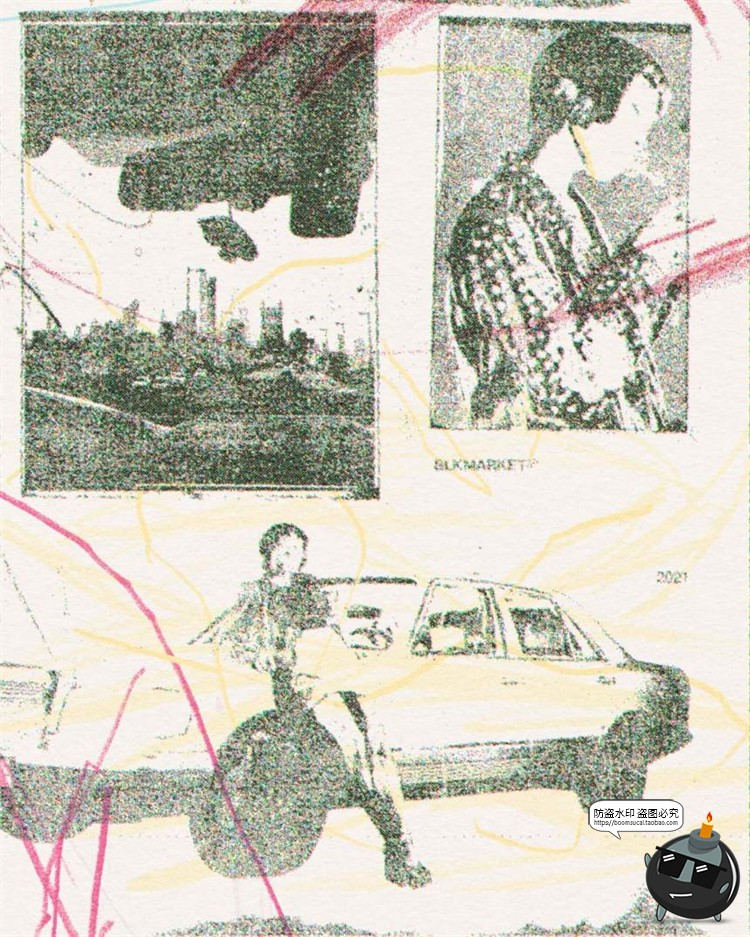 图片[6]-复古仿旧乱七八糟涂鸦笔画划痕符号手稿装饰纹线条PNG素材PS笔刷-设计猿