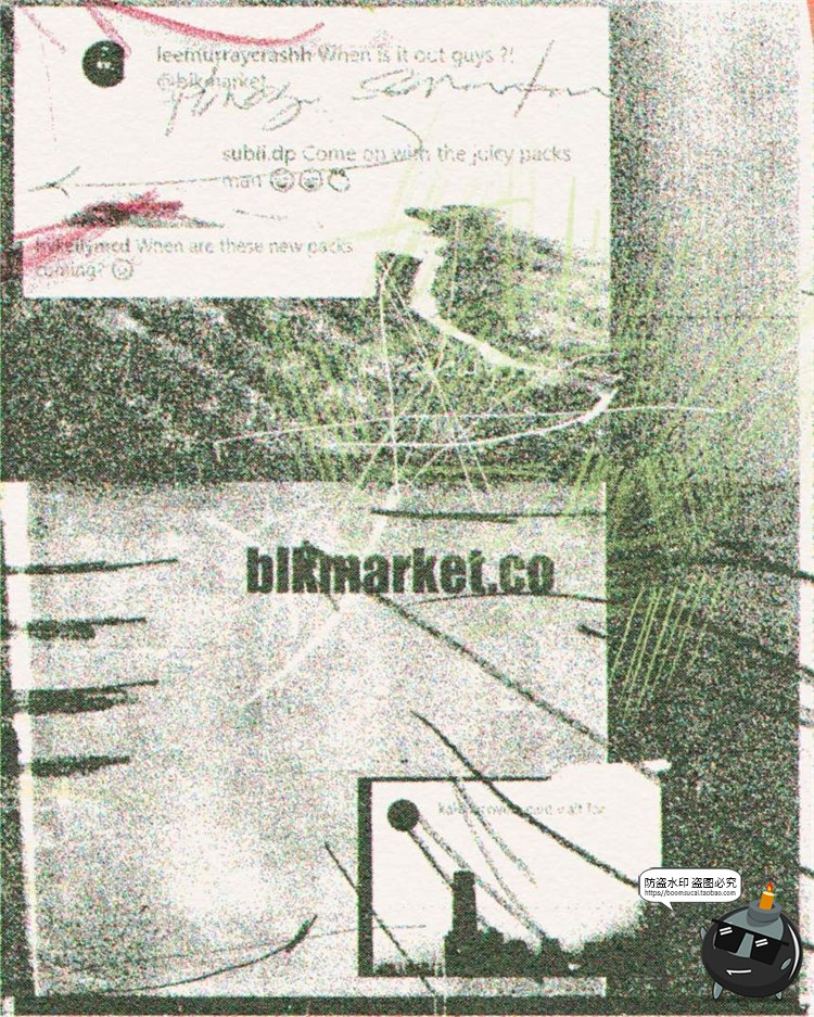 图片[7]-复古仿旧乱七八糟涂鸦笔画划痕符号手稿装饰纹线条PNG素材PS笔刷-设计猿