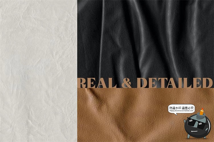 图片[6]-皮革真皮人造皮表面褶皱肌理材质纹理背景底纹JPG图片合成素材-设计猿