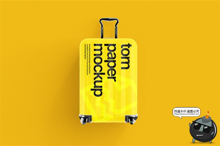 拉杆箱行李箱拖箱旅行箱滚轮箱包包装外观展示样机PSD模板PS素材-设计猿