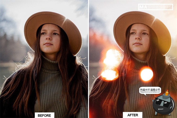 图片[3]-复古胶片漏光质感眩光效照片颗粒效果纹理JPG黑底图片覆盖层素材-设计猿