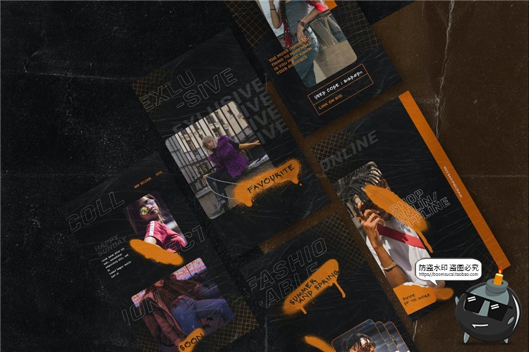 潮流街头风格潮牌品牌宣传故事个性海报图文排版PSD模板PS素材-设计猿