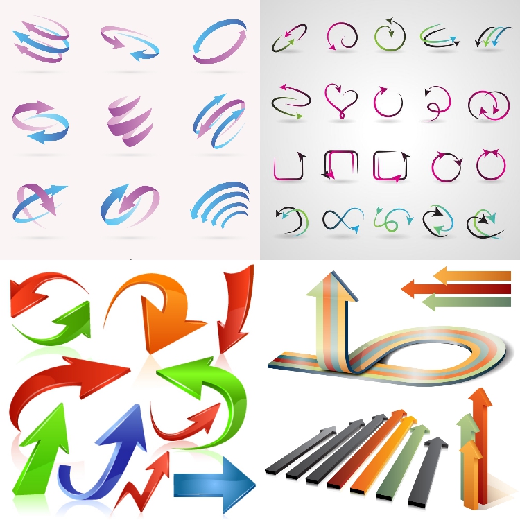 图片[5]-箭头指视方向指向素材大全集PS笔刷AI矢量文件图标高清设计素材-设计猿