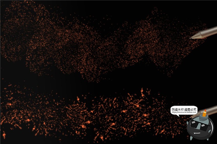 图片[5]-火芒火花火星斑点荧光零星火焰光效装饰PS后期合成笔刷笔触PS素材-设计猿