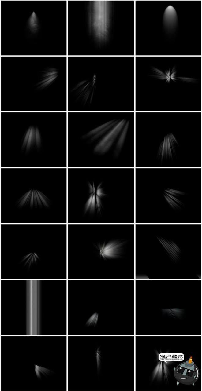 图片[4]-光束光线太阳光窗户光照射直射特效缝隙光效果后期图片合成PS笔刷-设计猿