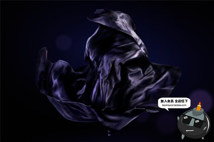 唯美梦幻紫黑色化妆品丝带海报美妆香水护肤广告AI矢量素材-设计猿