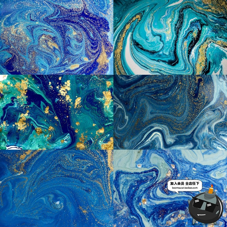 绿色油彩肌理大理石纹理水墨翡翠背景装饰画包装JPG高清图片素材-设计猿