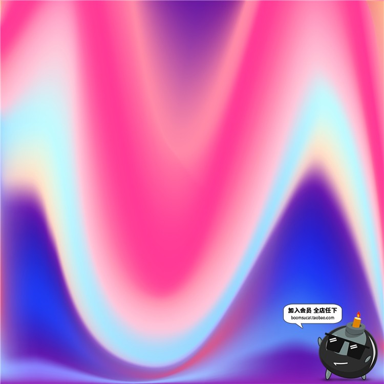 炫彩渐变荧光抽象多彩霓虹包装印刷图案贴图背景AI矢量设计素材-设计猿