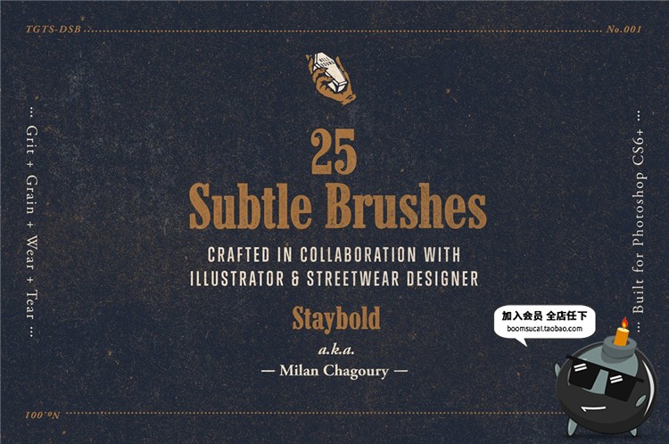 图片[6]-复古磨损噪点掉色粗糙颗粒效果纹理特效PSD样式模板PS设计素材-设计猿