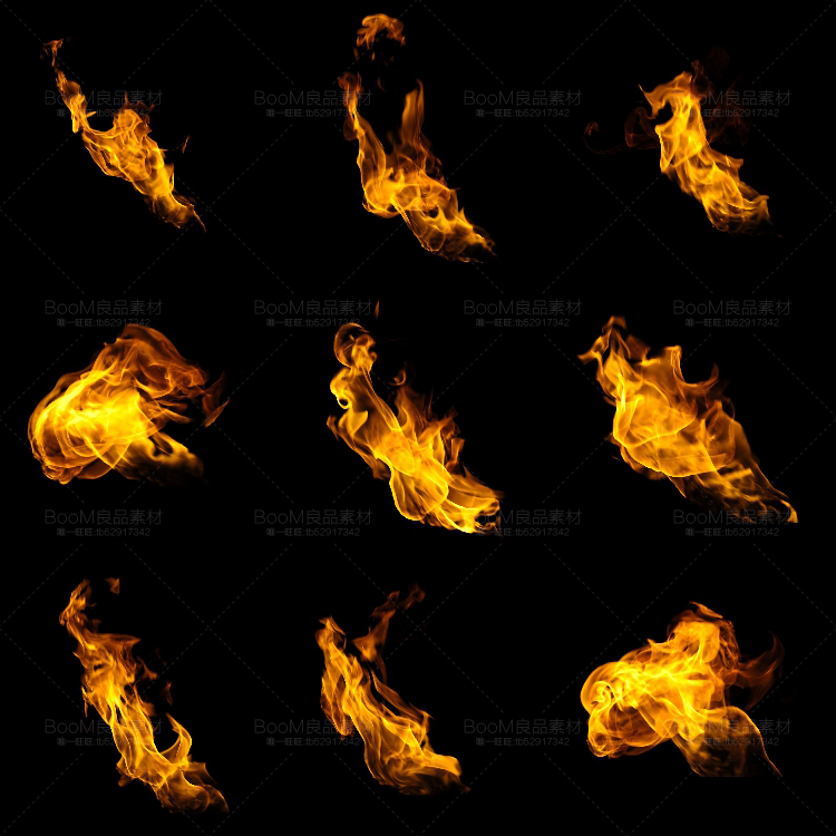 图片[7]-透明火焰特效字母燃烧火苗烈火后期合成海报装饰元素PNG免扣素材-设计猿