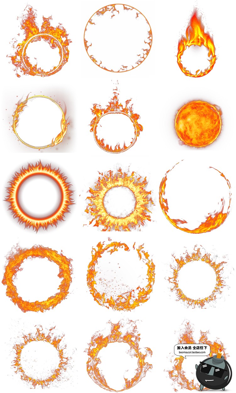 图片[9]-透明火焰特效字母燃烧火苗烈火后期合成海报装饰元素PNG免扣素材-设计猿