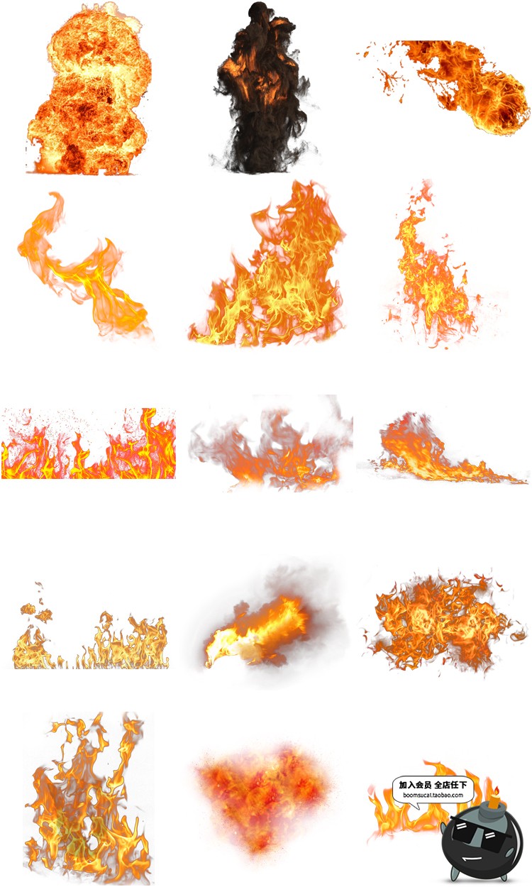 图片[10]-透明火焰特效字母燃烧火苗烈火后期合成海报装饰元素PNG免扣素材-设计猿