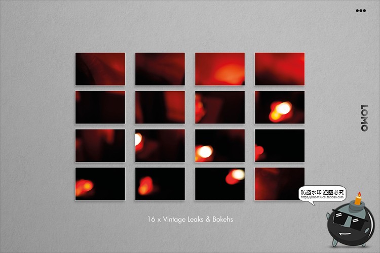 图片[4]-复古漏光照片滤镜光斑胶片光影背景底纹JPG图片黑底后期合成素材-设计猿