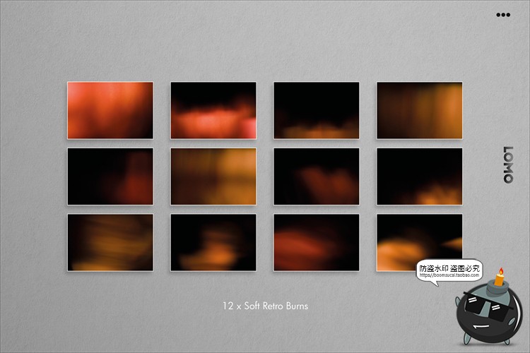 图片[13]-复古漏光照片滤镜光斑胶片光影背景底纹JPG图片黑底后期合成素材-设计猿