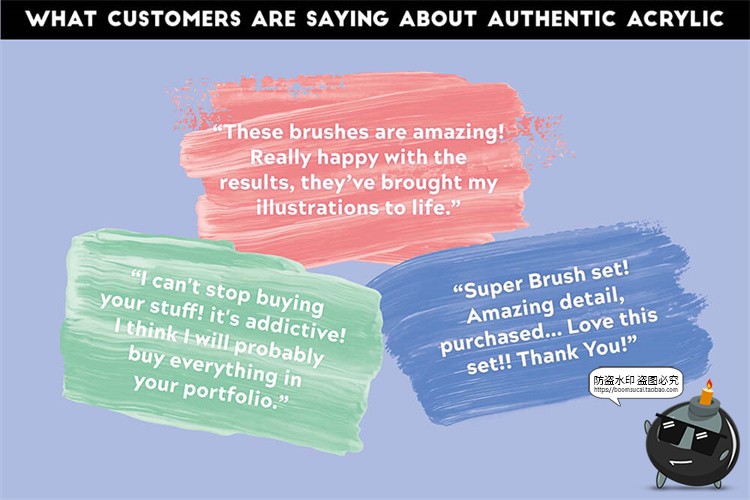 图片[2]-丙烯酸涂料风颜料油漆手绘涂抹绘画油画效果AI矢量笔触笔刷AI素材-设计猿