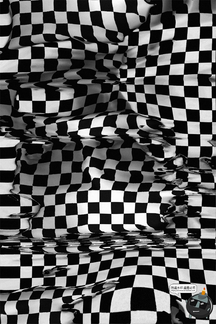 潮流扭曲方格故障风错乱空间褶皱效果纹理底纹背景JPG图片素材-设计猿